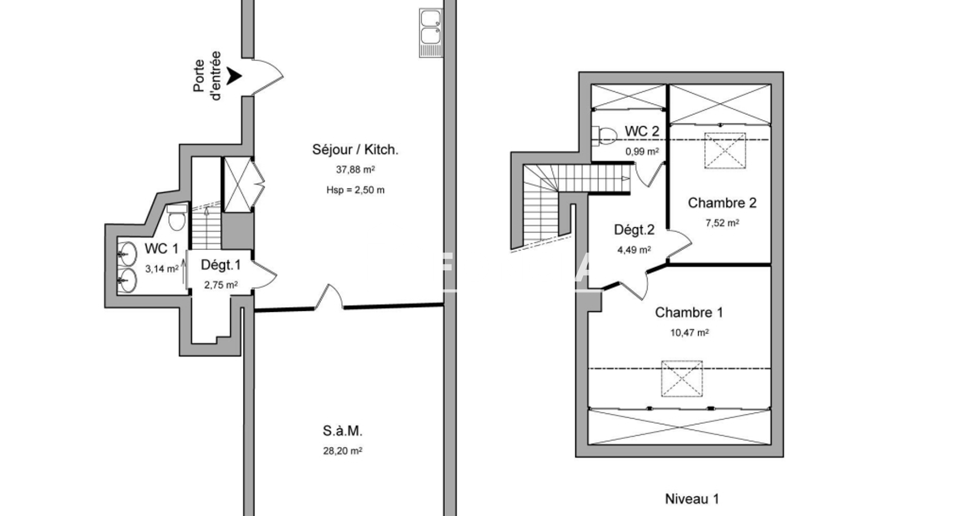 Appartement 3 pièces (95.44 m²) à louer - Jury (57245)