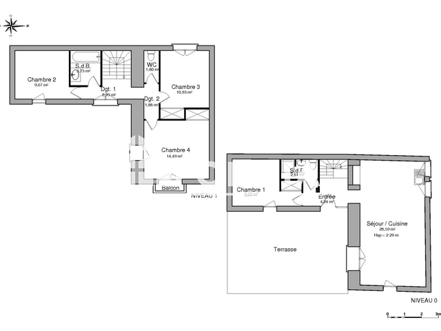 Maison 5 pièces (90.56 m²) à louer - St Jean Bonnefonds (42650)
