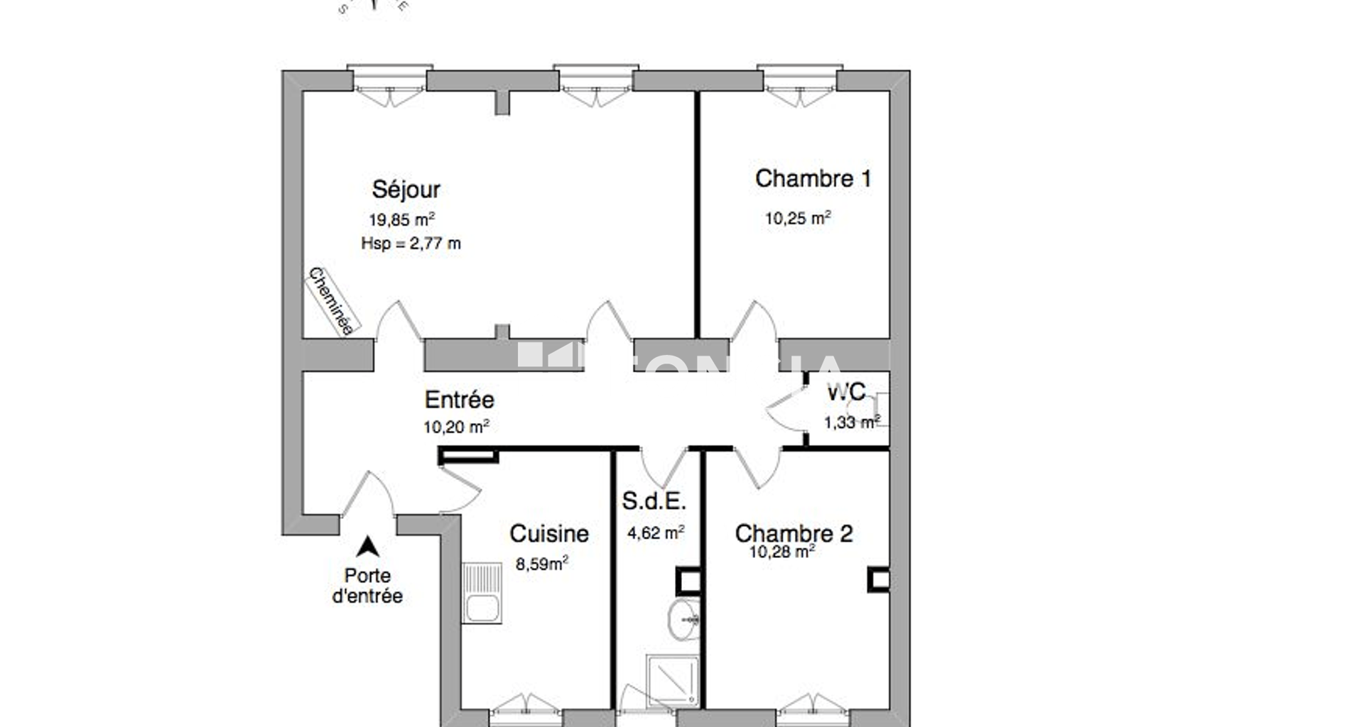 Appartement 3 pièces (65.85 m²) à louer - Clermont-ferrand (63000)