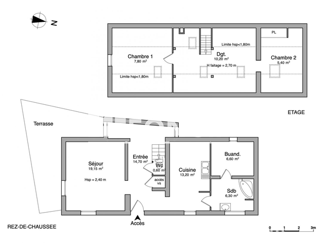 Maison 3 pièces (83.95 m²) à louer - Kilstett (67840)