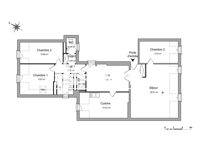 Appartement 5 pièces (109 m²) à louer - Strasbourg (67000)