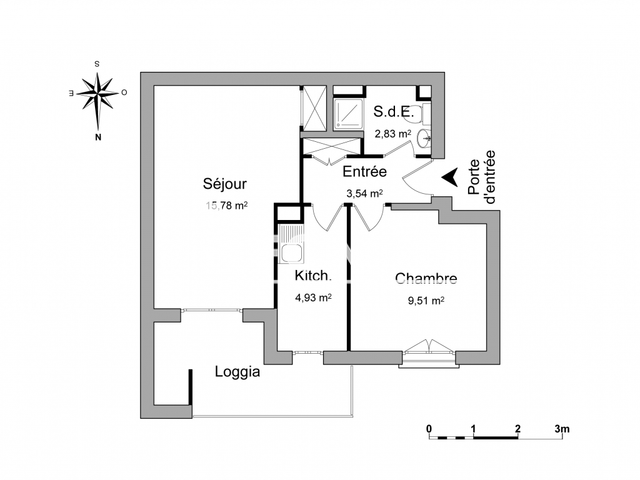 Appartement 2 pièces (36.59 m²) à louer - Perpignan (66100)