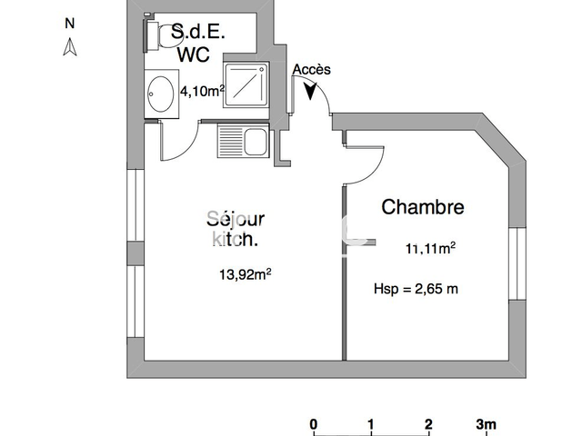 Appartement 2 pièces (29.13 m²) à louer - Saint Max (54130)