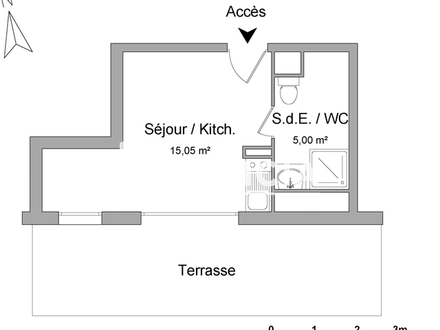 Studio (20.05 m²) à louer - Schiltigheim (67300)