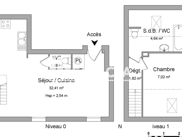 Appartement 2 pièces (47.17 m²) à louer - Chatel Saint Germain (57160)
