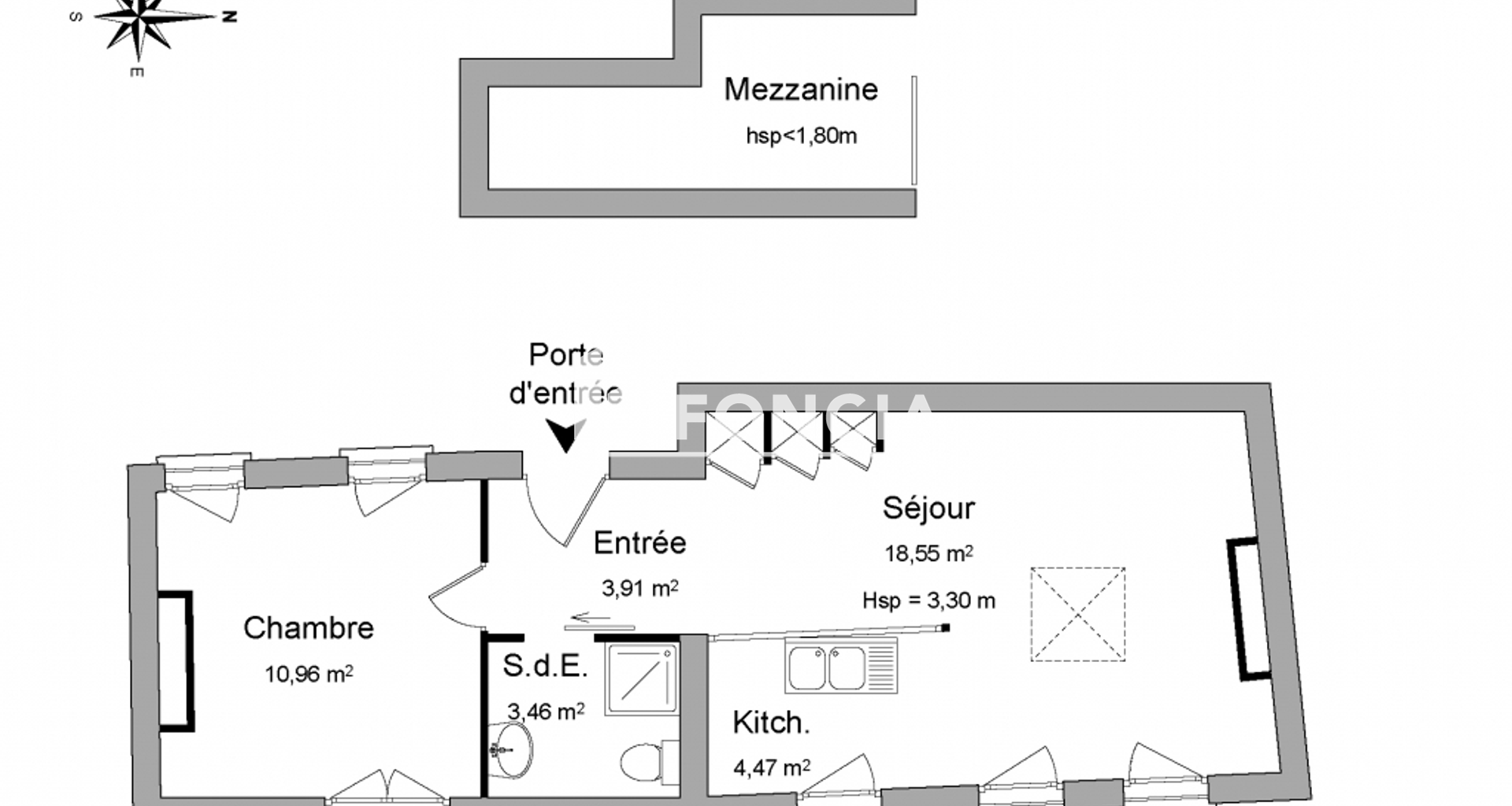 Appartement 2 pièces (48.17 m²) à louer - Nancy (54000)
