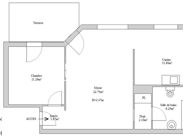 Appartement 2 pièces (56.06 m²) à louer - Rixheim (68170)