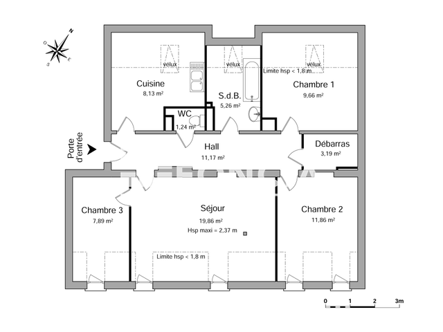 Appartement 4 pièces (78.26 m²) à louer - Strasbourg (67000)