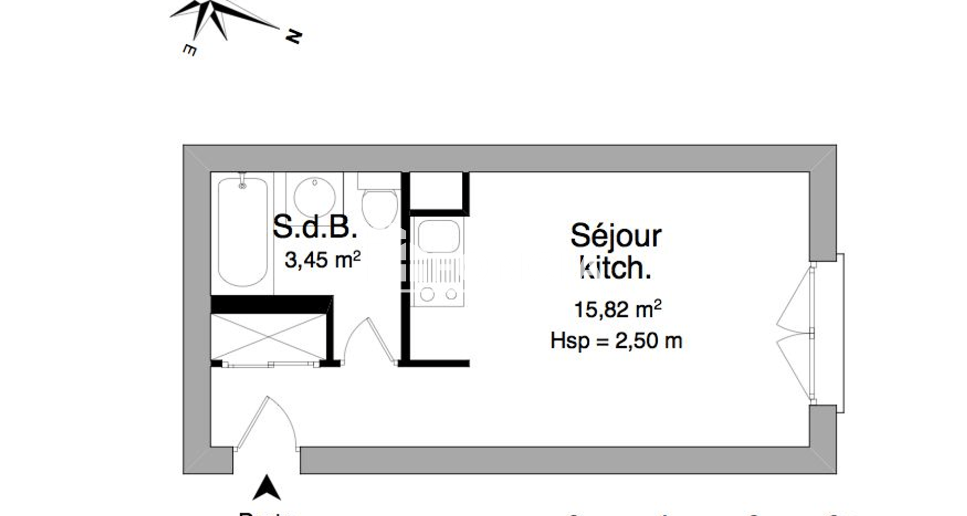 Studio (19.27 m²) à louer - Angers (49000)