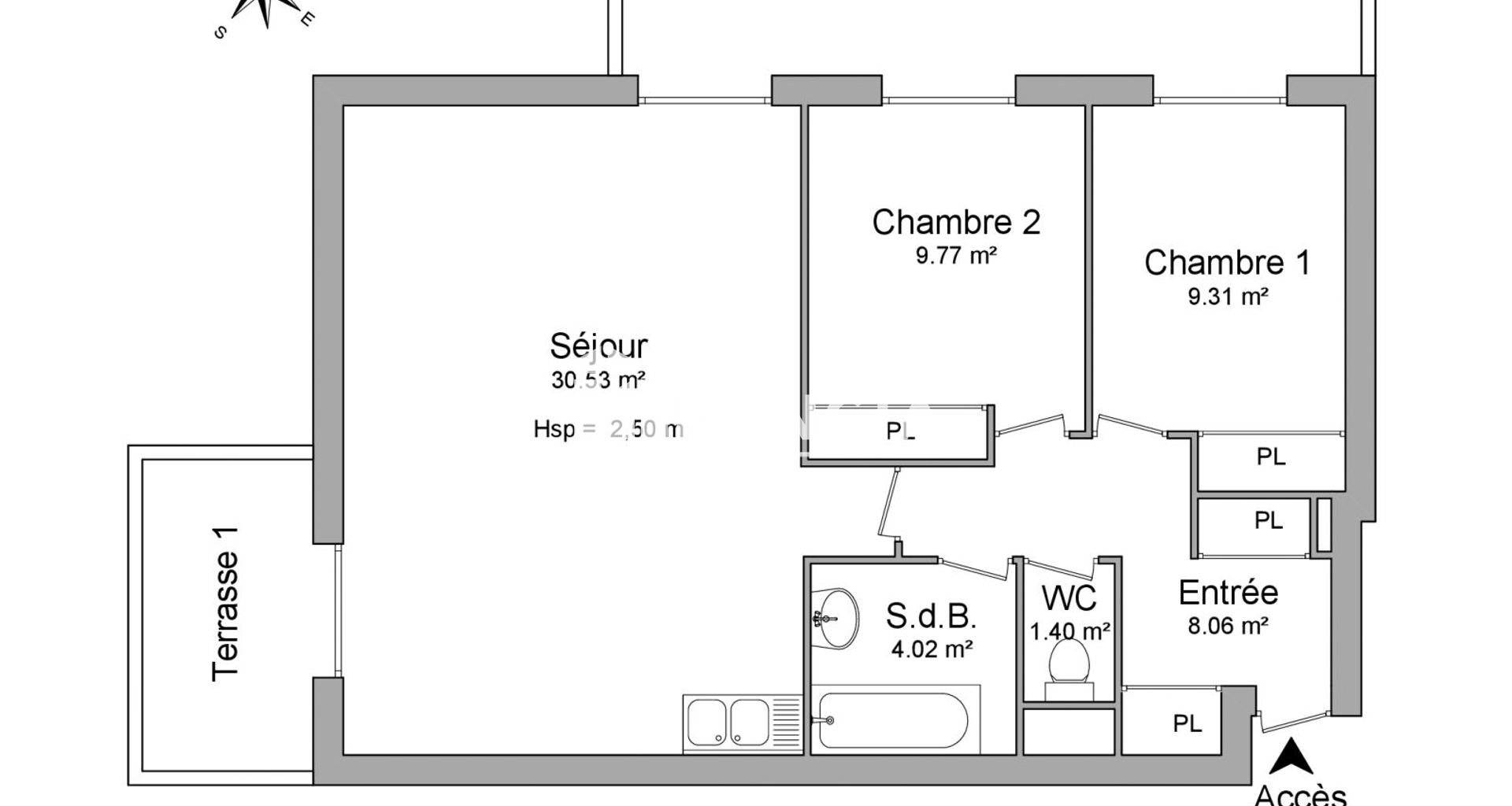 Appartement 3 pièces (63.09 m²) à louer - Chalezeule (25220)