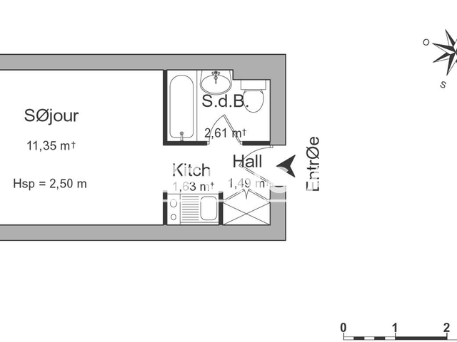 Studio (17.08 m²) à louer - Vandoeuvre Les Nancy (54500)
