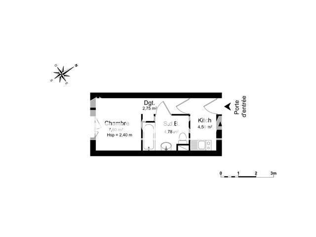 Studio (19.83 m²) à louer - Vandoeuvre (54500)