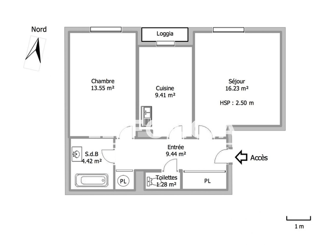 Appartement 2 pièces (54.33 m²) à louer - Château-thierry (02400)