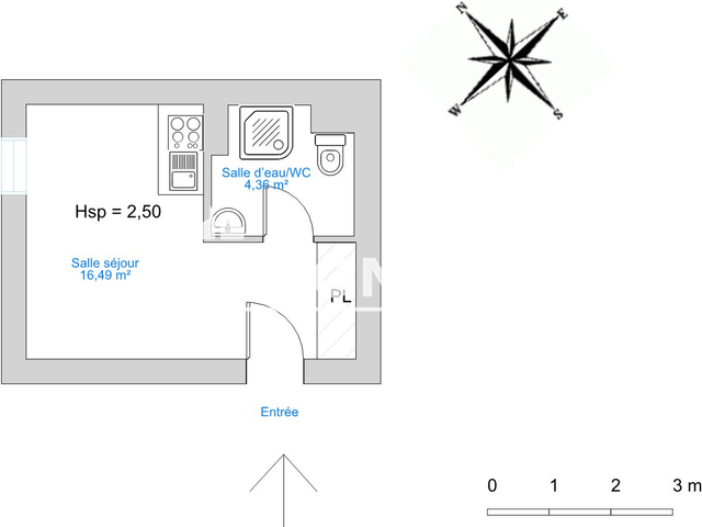 Studio (20.85 m²) à louer - Besancon (25000)