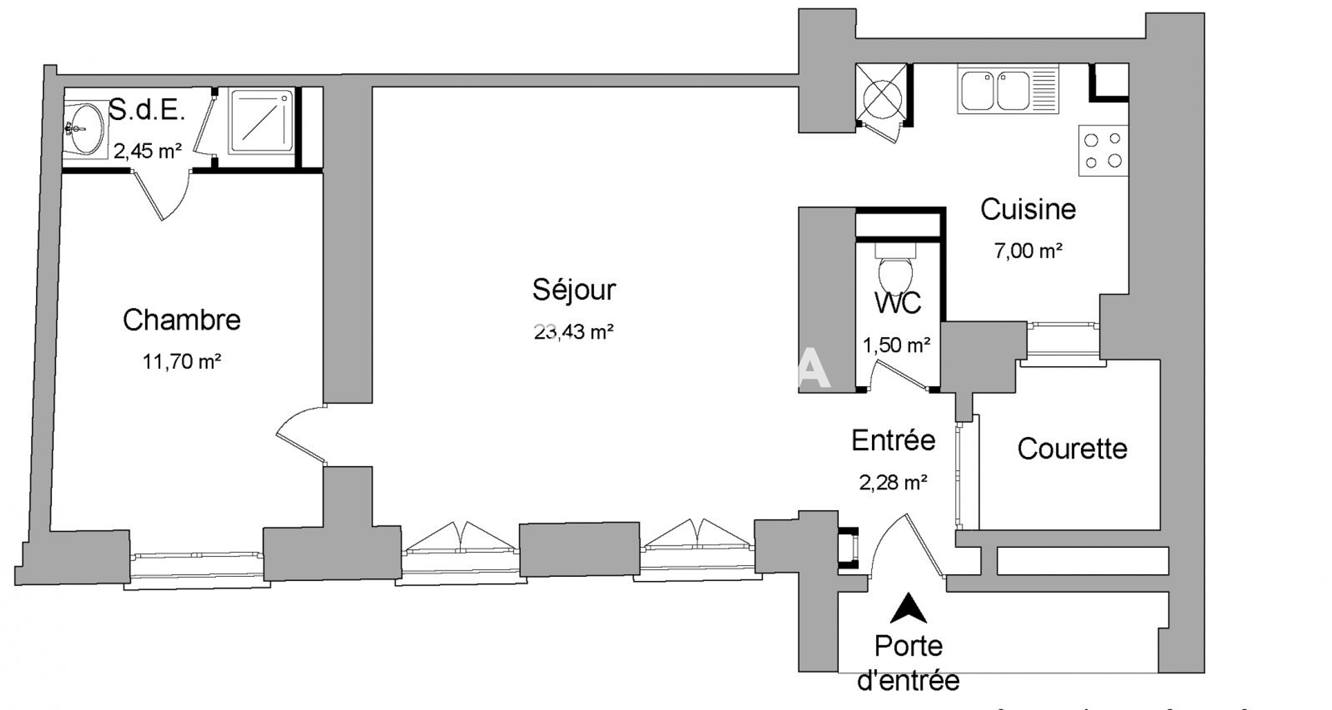 Appartement 2 pièces (48.36 m²) à louer - Nancy (54000)