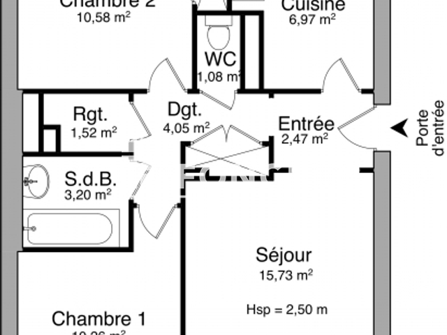 Appartement 3 pièces (55.86 m²) à louer - Dijon (21000)