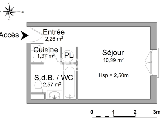 Studio (25 m²) à louer - Vandoeuvre-les-nancy (54500)