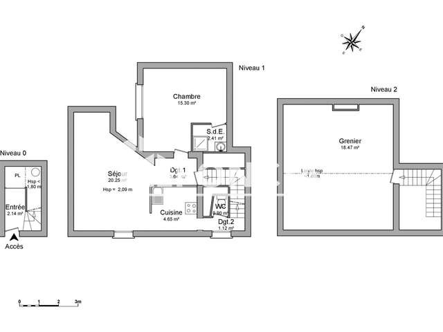 Appartement 2 pièces (68.88 m²) à louer - Saumur Bagneux (49400)