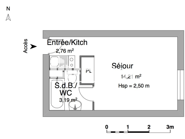 Studio (20.16 m²) à louer - Villers Les Nancy (54600)