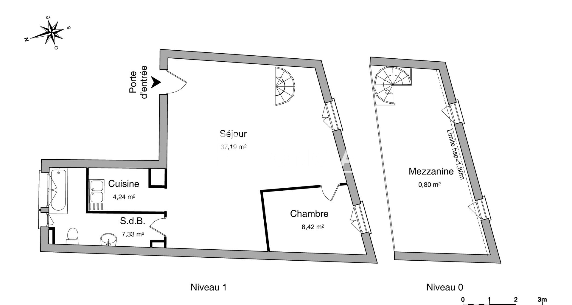Appartement 2 pièces (57.98 m²) à louer - Nancy (54000)