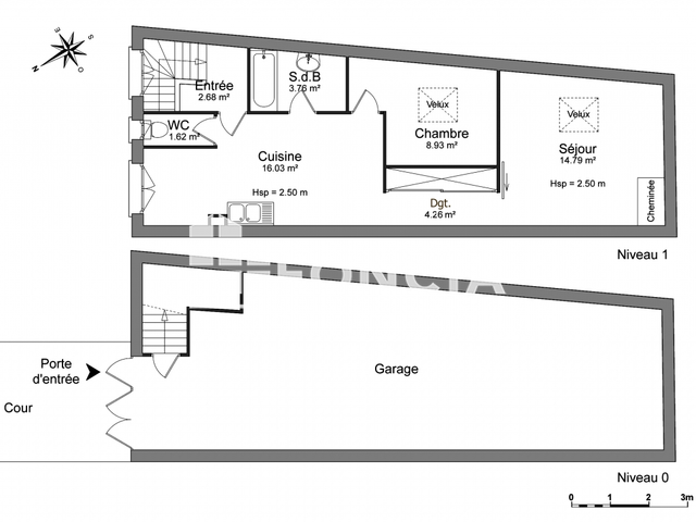 Maison 2 pièces (52.07 m²) à louer - Chalonnes Sur Loire (49290)