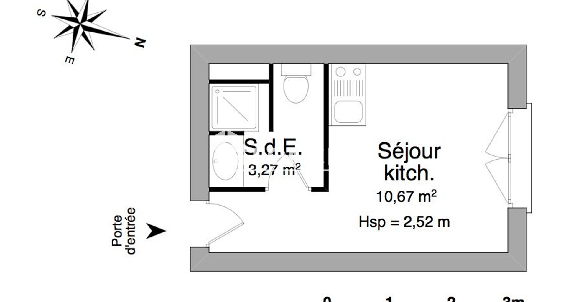 Studio (13.94 m²) à louer - Angers (49000)