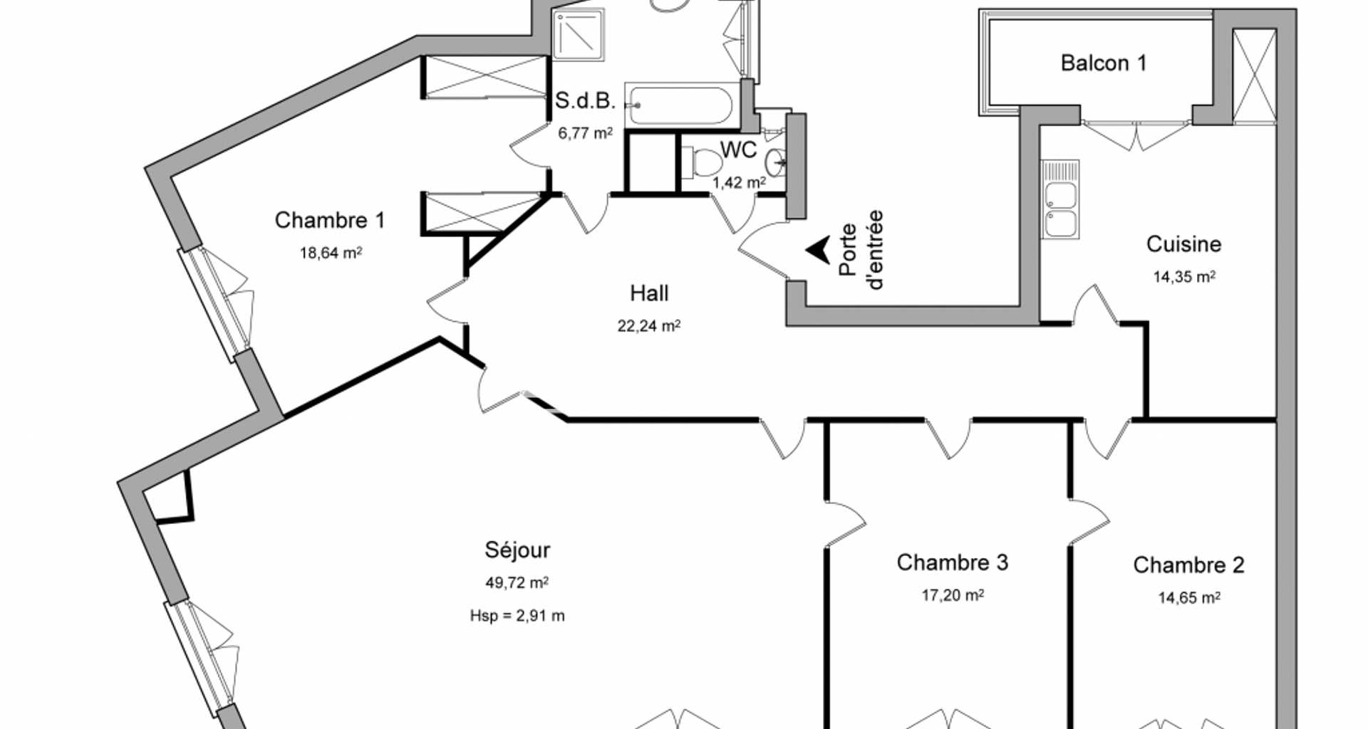 Appartement 5 pièces (150.05 m²) à louer - Strasbourg (67000)