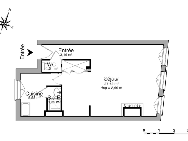 Studio (38.76 m²) à louer - Nancy (54000)