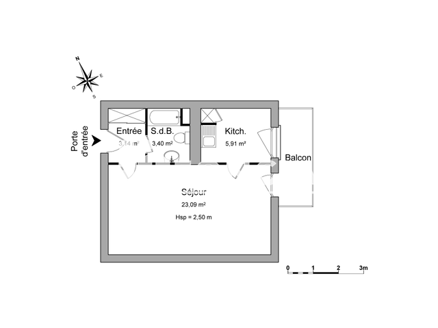 Studio (35.54 m²) à louer - Schiltigheim (67300)