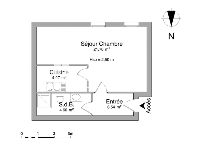 Studio (34.81 m²) à louer - Sarrebourg (57400)