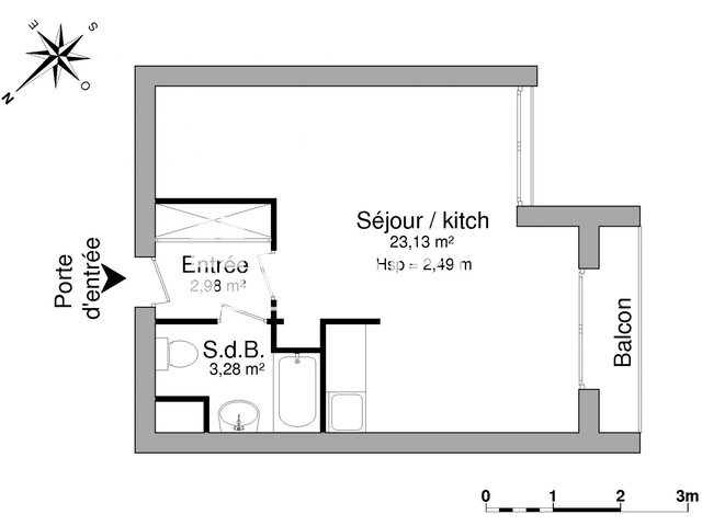 Studio (29.5 m²) à louer - Strasbourg (67000)