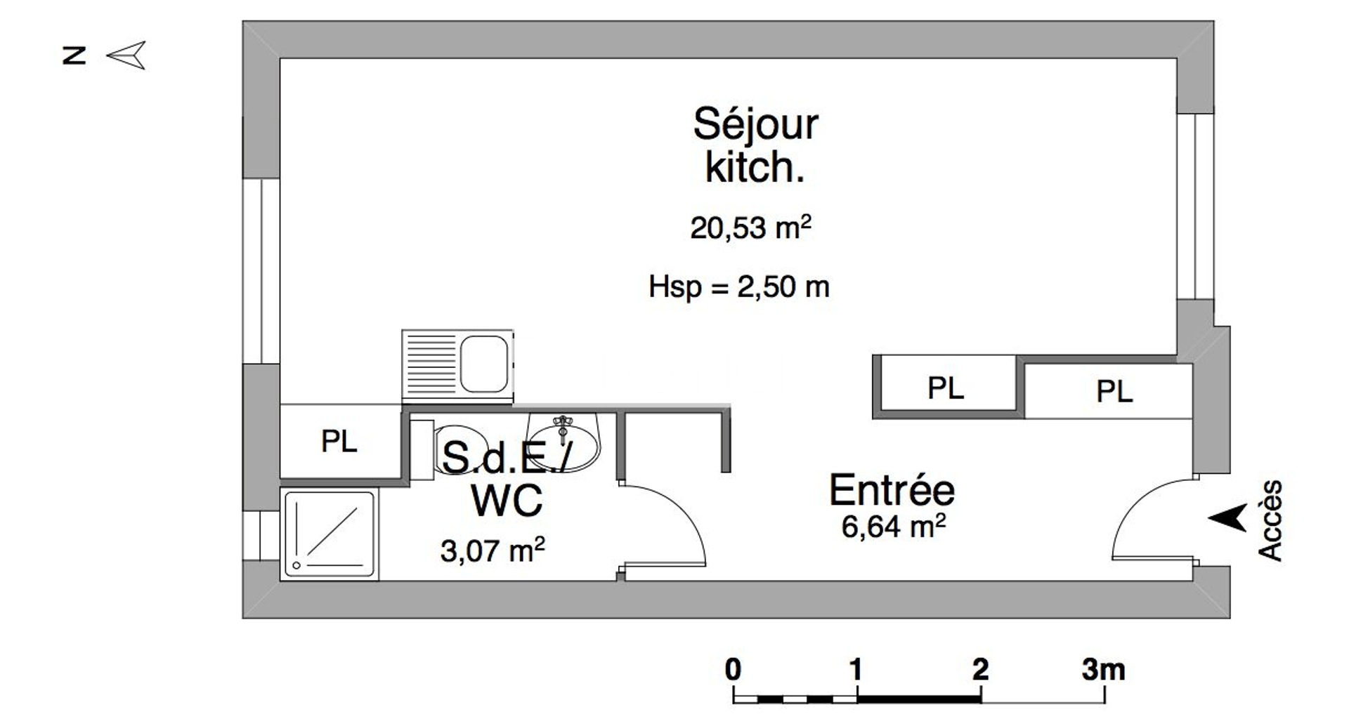 Studio meublé (30.24 m²) à louer - Riom (63200)