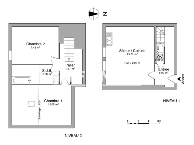 Appartement 3 pièces (64.61 m²) à louer - Clouange (57185)