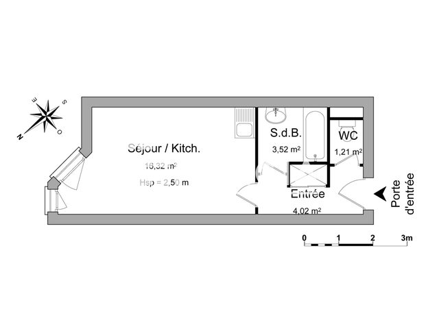 Studio (25.07 m²) à louer - Strasbourg (67000)