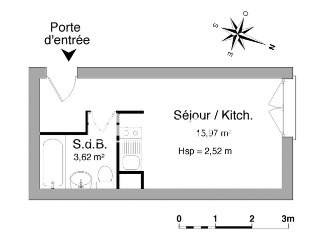 Studio (19.59 m²) à louer - Angers (49000)