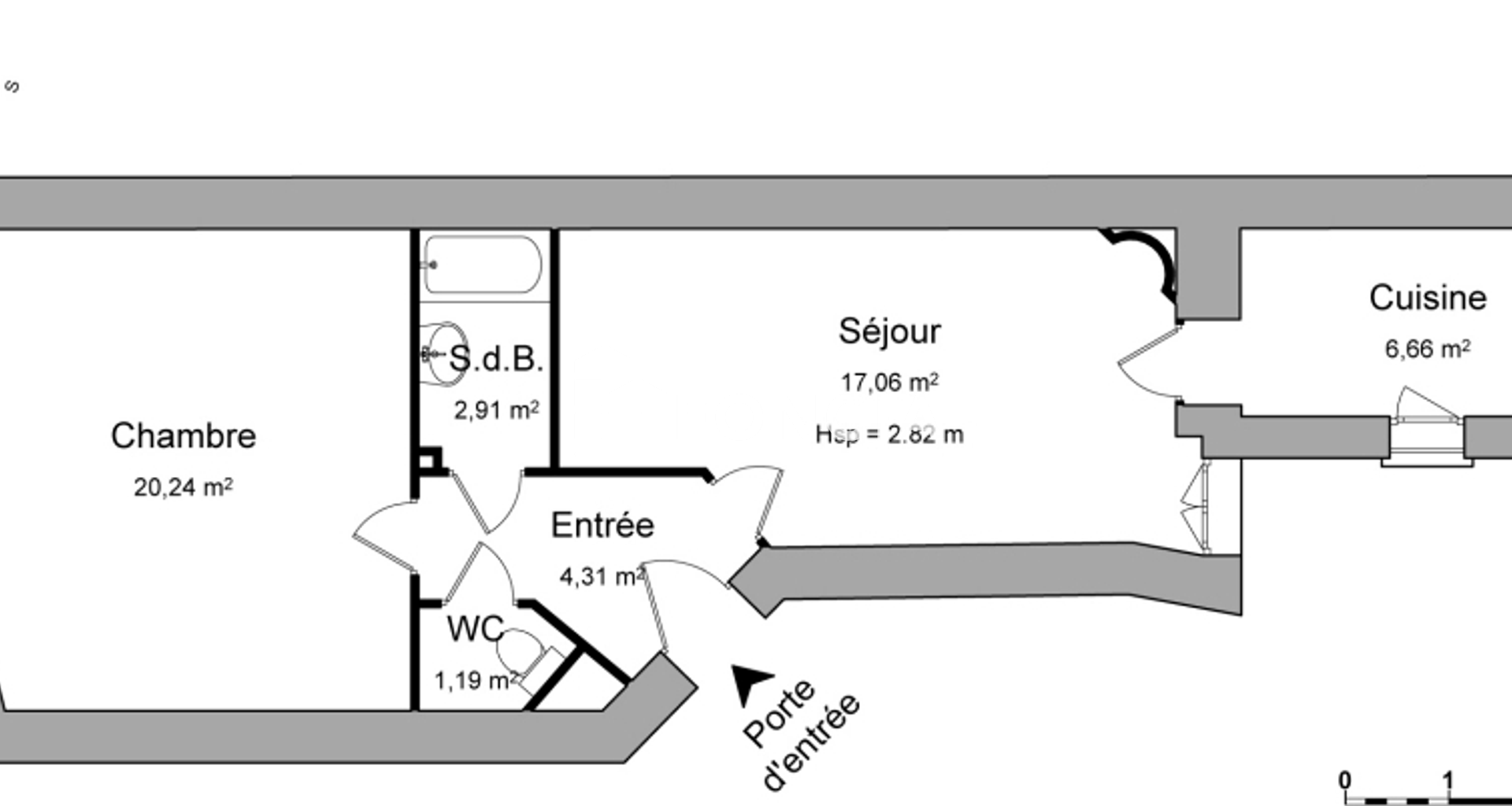 Appartement 2 pièces (52.37 m²) à louer - Nancy (54000)