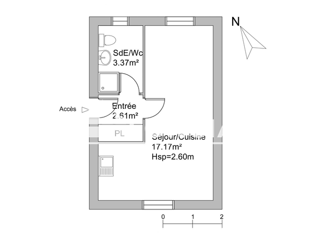 Studio (23.15 m²) à louer - Angers (49000)