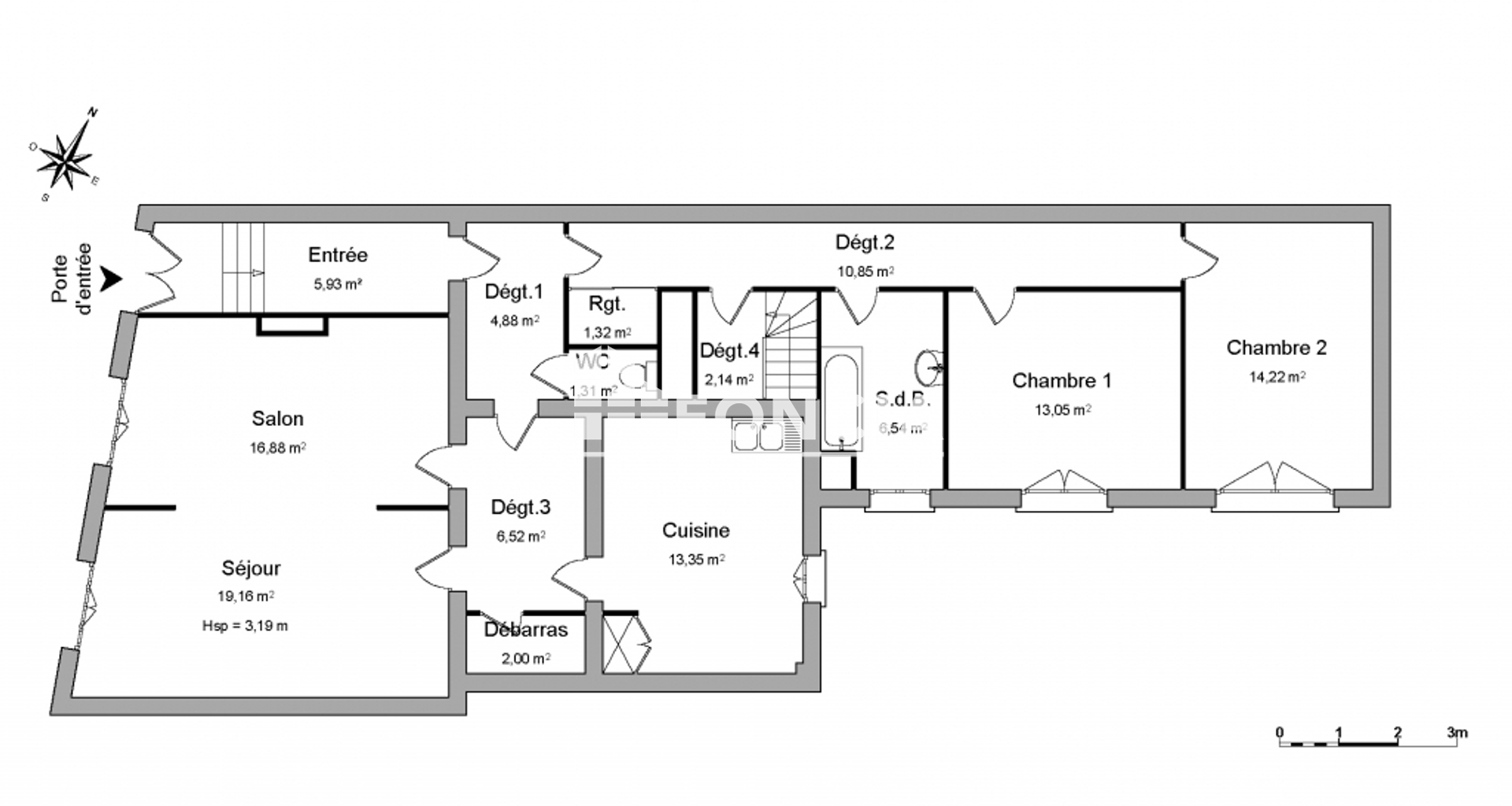 Appartement 4 pièces (116.15 m²) à louer - Charleville-mézières (08000)