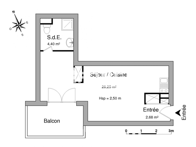 Studio (33.33 m²) à louer - Cholet (49300)