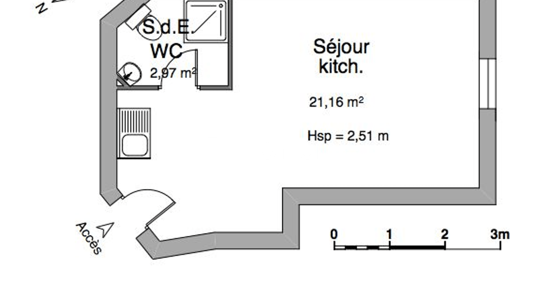 Studio (24.13 m²) à louer - Clermont-ferrand (63000)