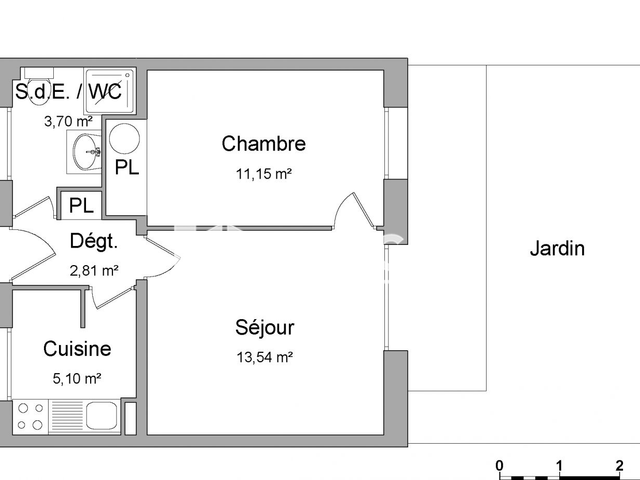 Appartement 2 pièces (36.3 m²) à louer - Argeles Sur Mer (66700)