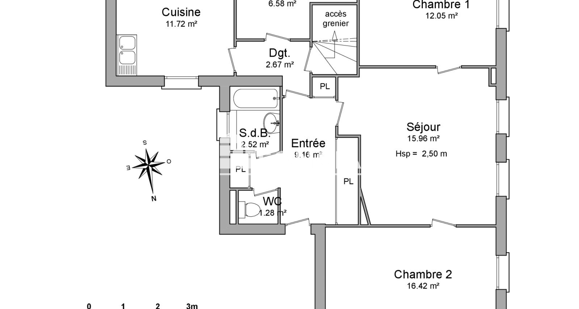 Appartement 3 pièces (78.36 m²) à louer - Dijon (21000)