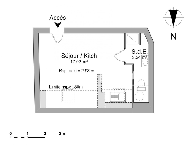Studio (20.36 m²) à louer - Metz (57000)