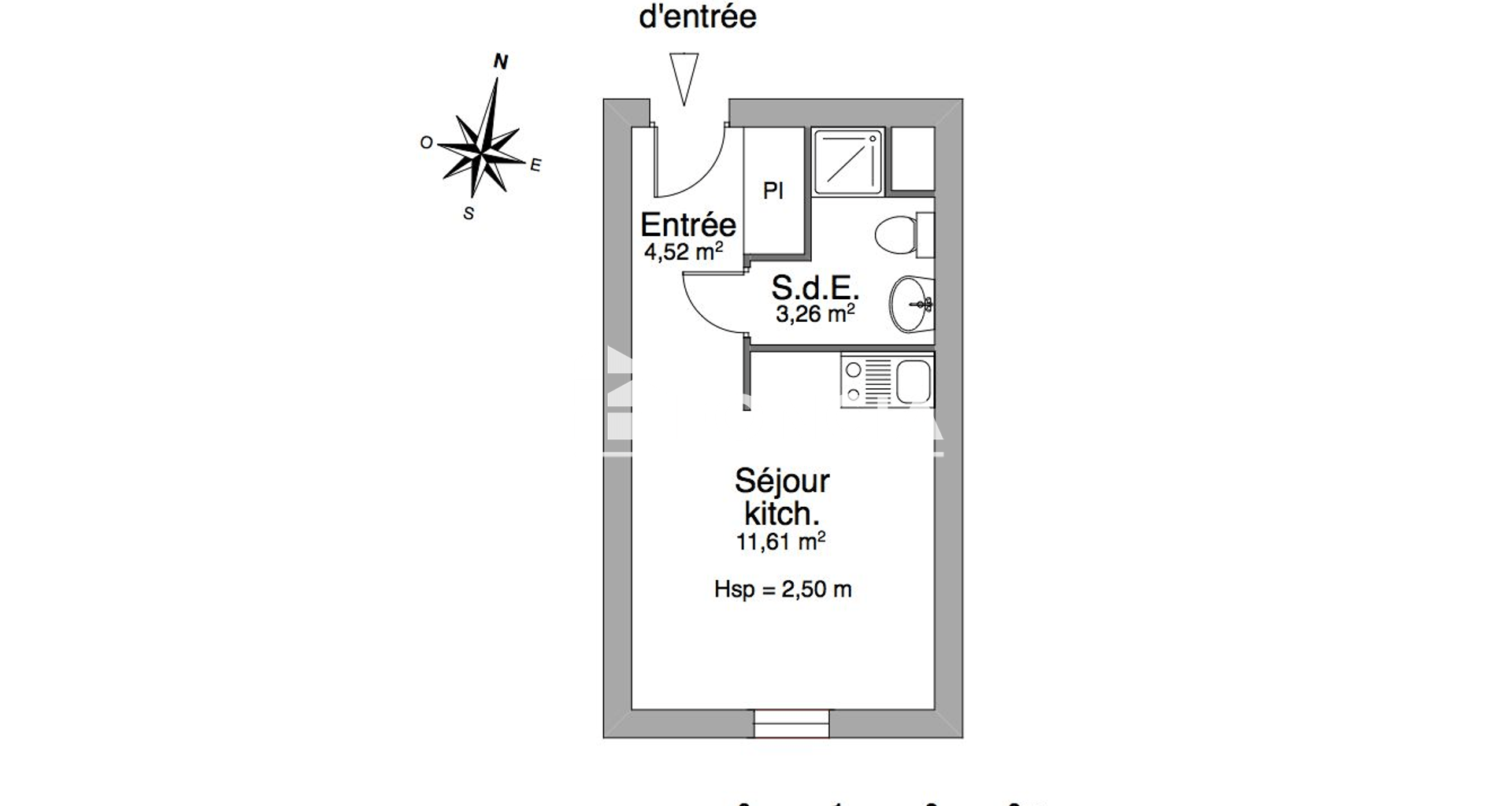Studio (19.39 m²) à louer - Clermont-ferrand (63000)