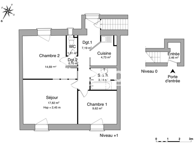 Appartement 3 pièces (62.06 m²) à louer - Saint Max (54130)