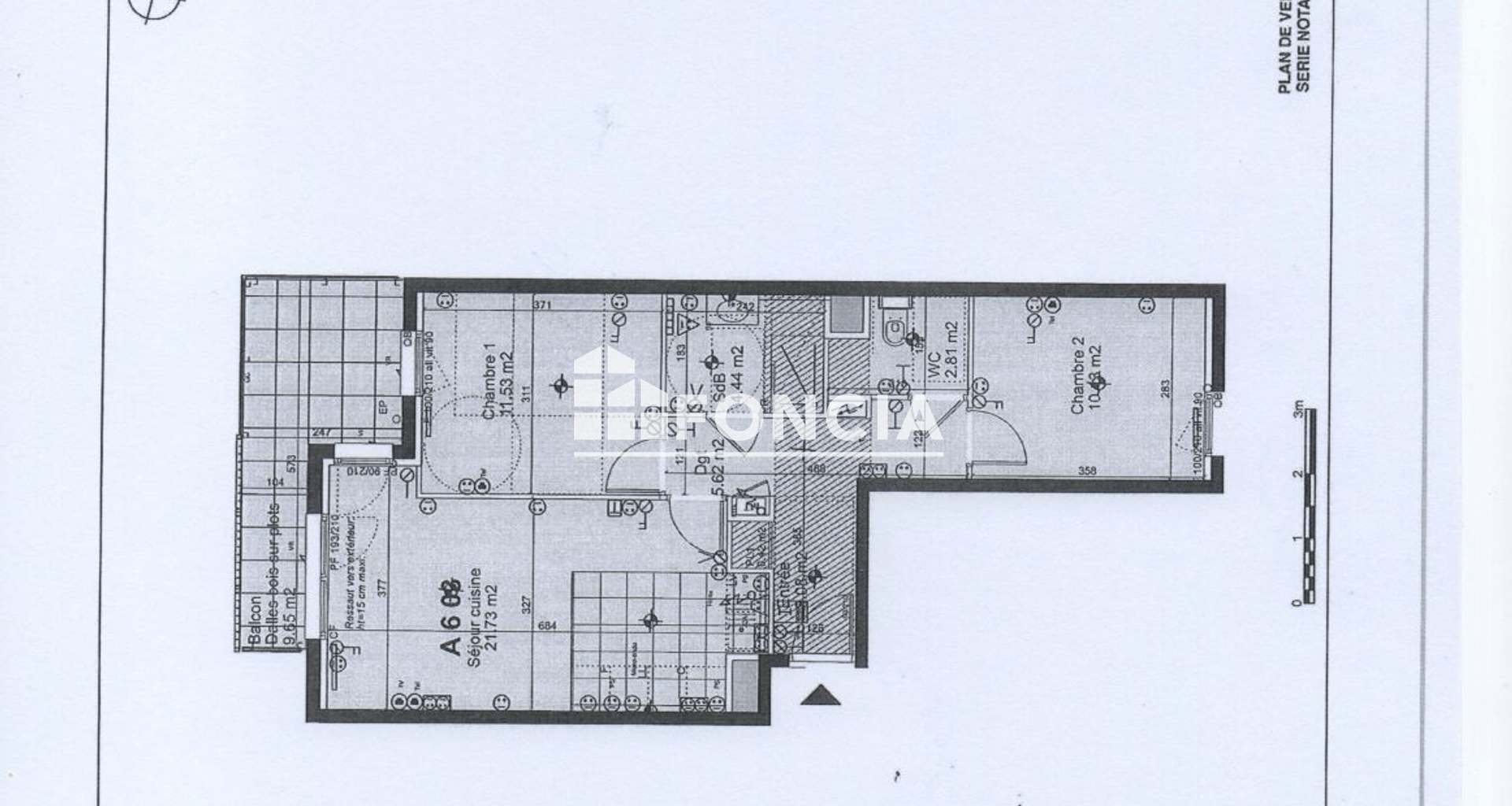Appartement 3 pièces (59.76 m²) à louer - Metz (57000)