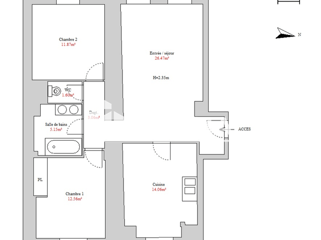 Appartement 3 pièces (74.77 m²) à louer - Sainte-marie-aux-mines (68160)