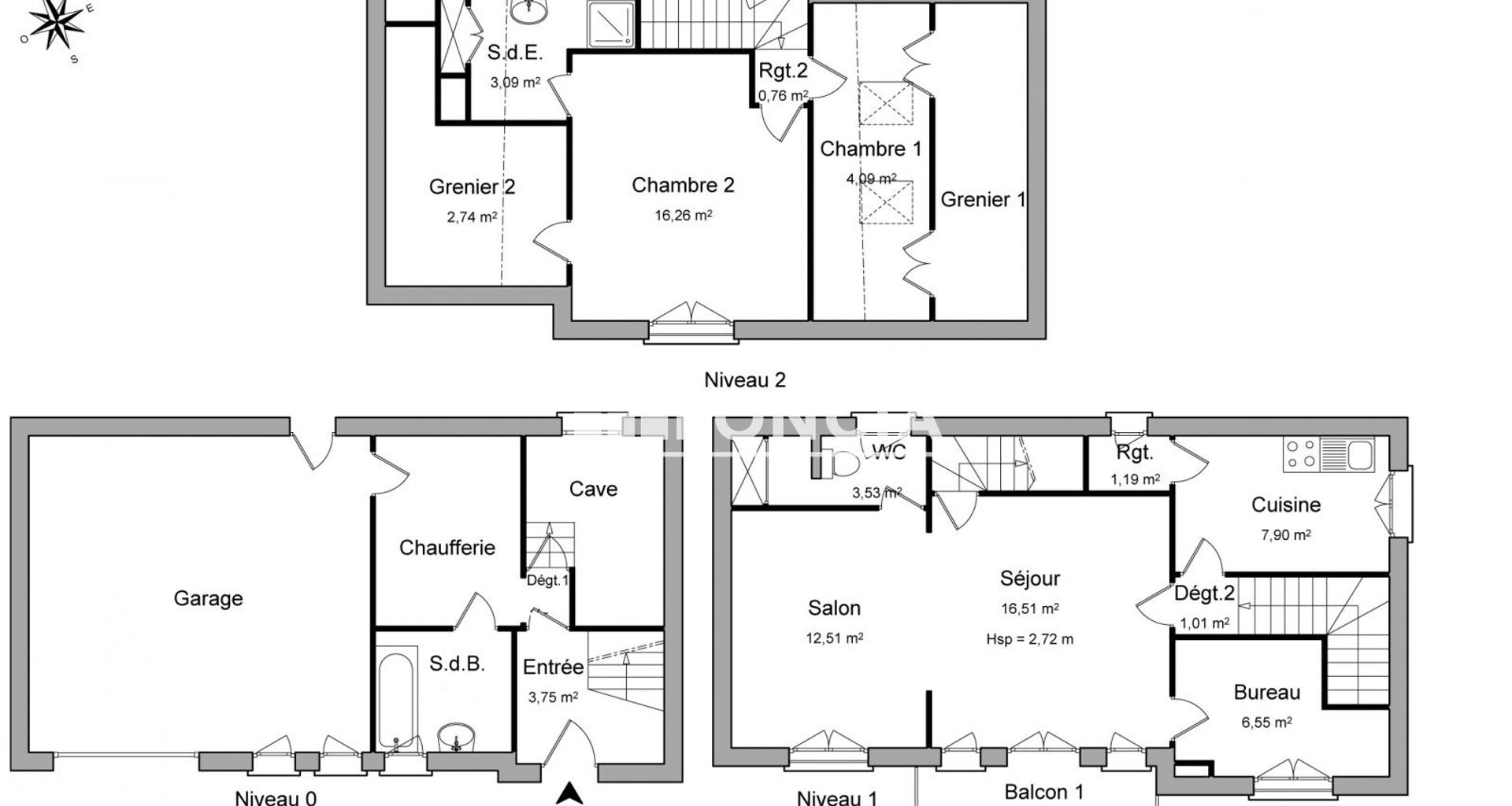 Maison 5 pièces (105.76 m²) à louer - Marbache (54820)