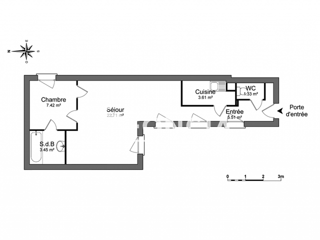 Appartement 2 pièces (44.03 m²) à louer - Strasbourg (67000)