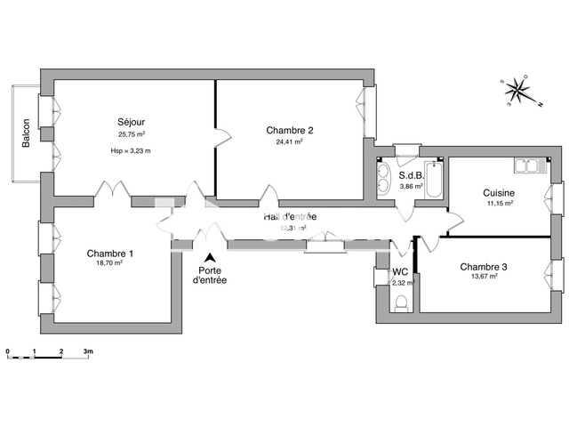 Appartement 4 pièces (116.4 m²) à louer - Strasbourg (67000)